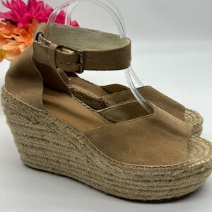 Soludos Tan Wedge Rope Sandal Size 9.5 MCW6228E